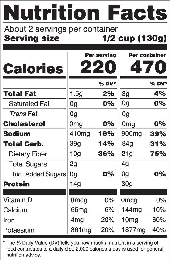 Nutritional Label
