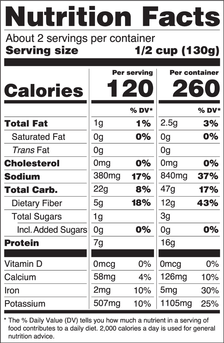 Nutritional Label